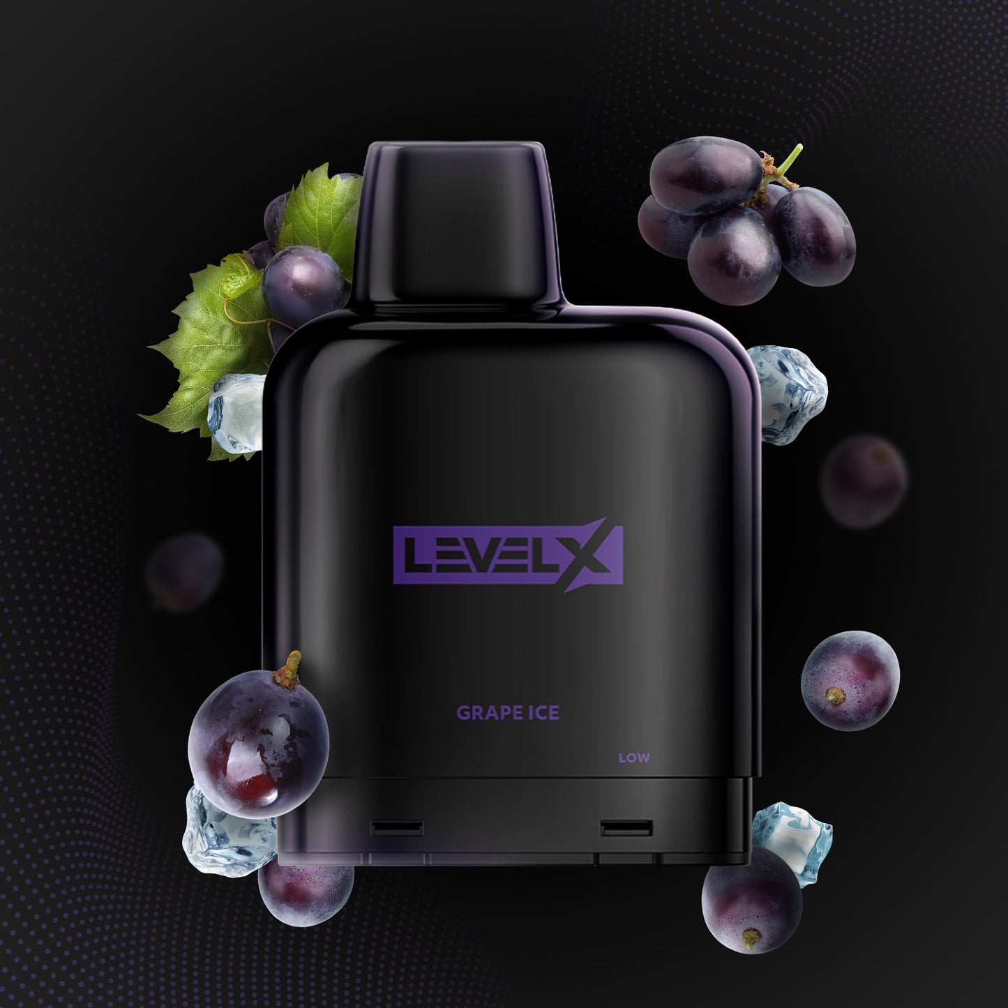 Flavour Beast Level X Essential Series 14mL Grape Ice 7000 Puffs 20mg