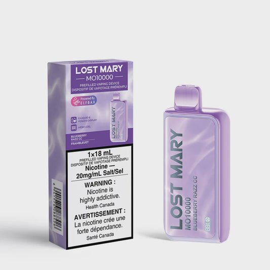 Lost Mary Blueberry Razz CC MO10000 Disposable Vape | 20 mg