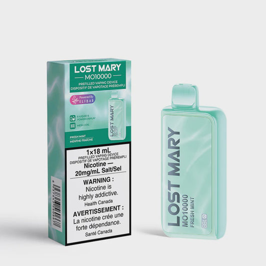 Lost Mary Fresh Mint MO10000 Disposable Vape | 20 mg