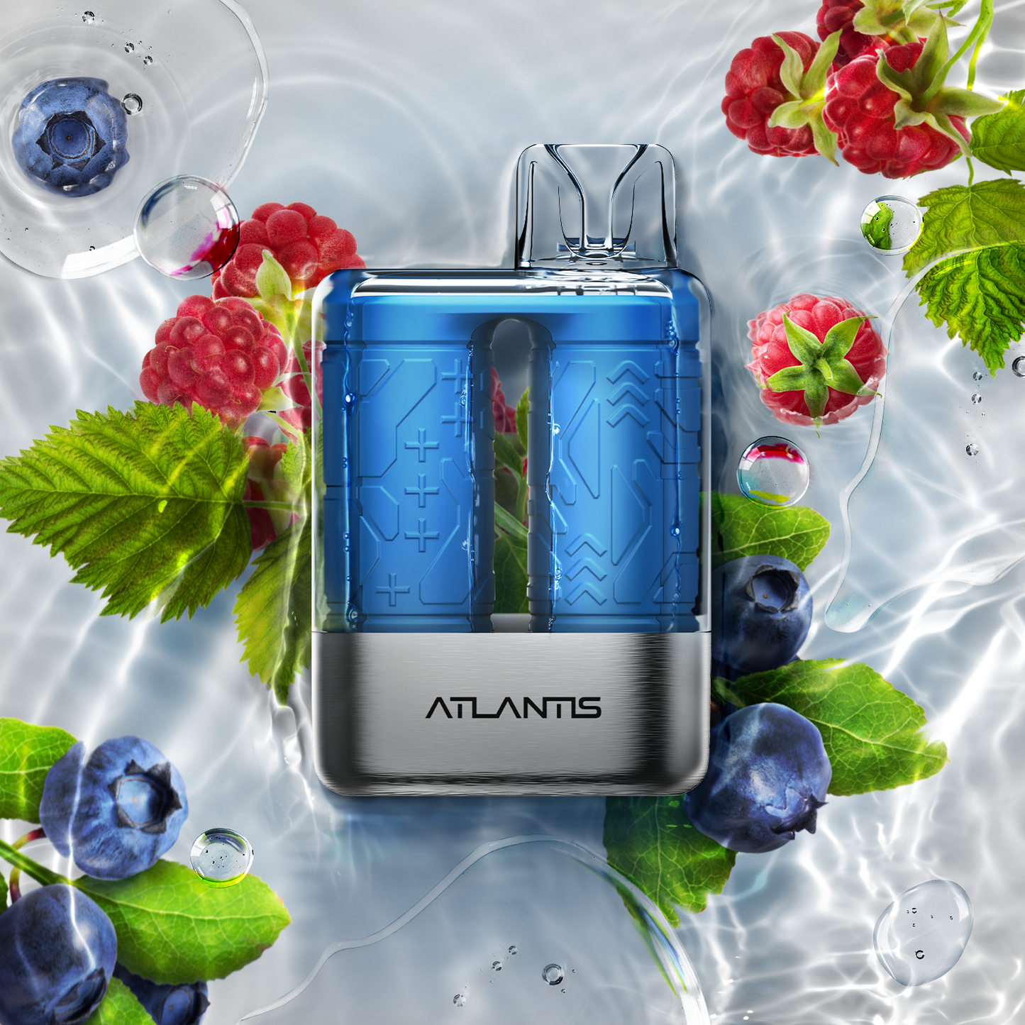 Atlantis By NVZN 8000 Puffs 14mL Blue Razz Blast Disposable 20mg