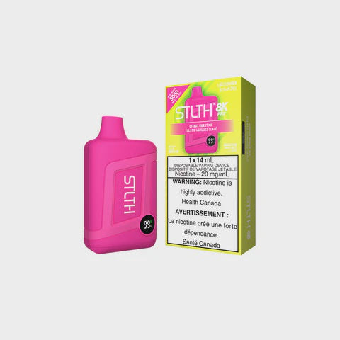 STLTH Box Pro 8K Disposable Citrus Burst Ice 14mL 8000 Puffs 20mg