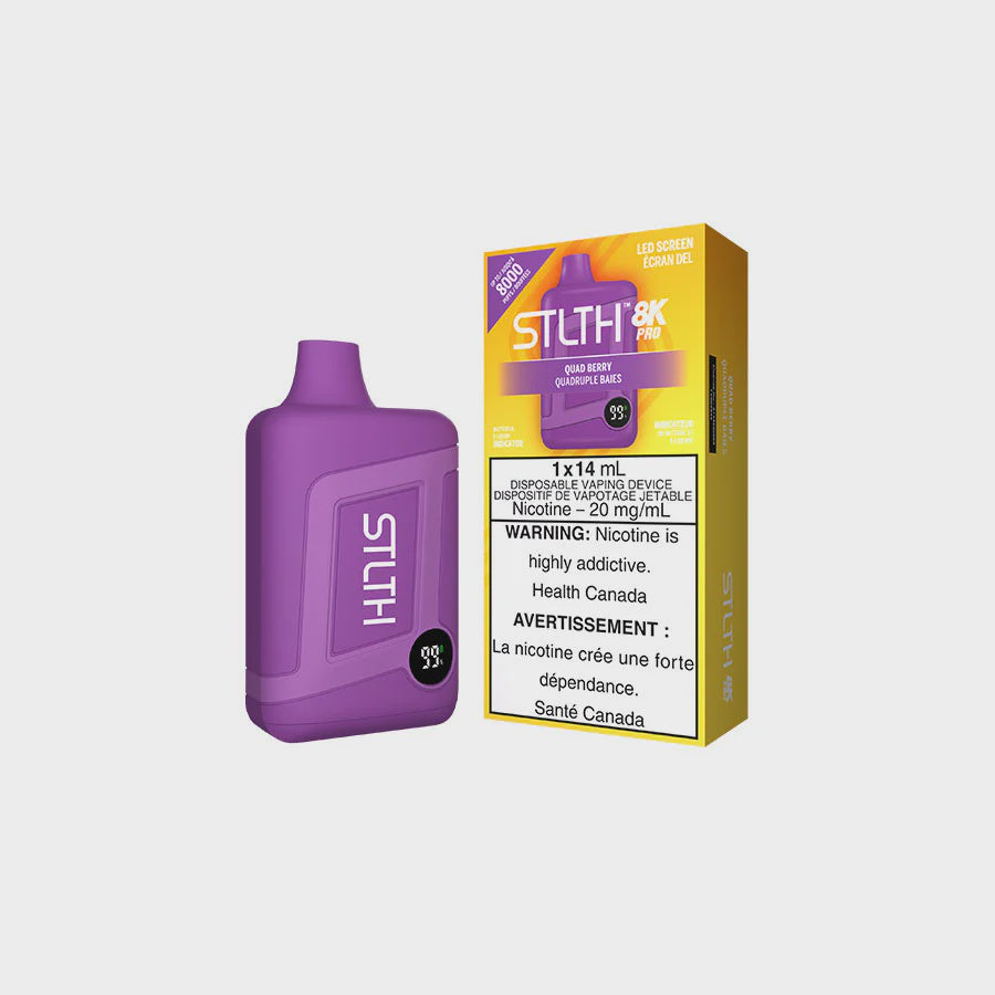 STLTH 8K Pro Disposable Quad Berry 14mL 8000 Puffs 20mg