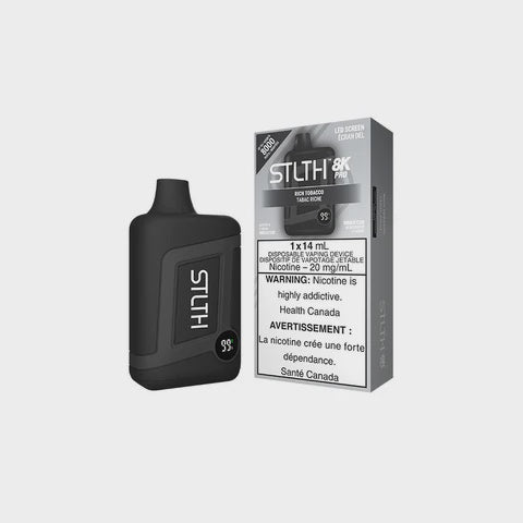 STLTH 8K Pro Disposable Rich Tobacco 14mL 8000 Puffs 20mg