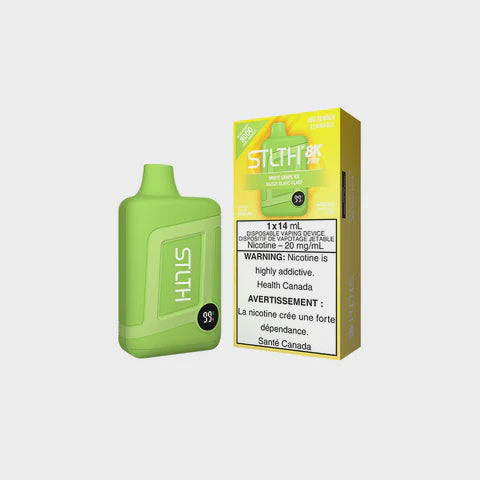 STLTH Box Pro 8K Disposable White Grape Ice 14mL 8000 Puffs 20mg