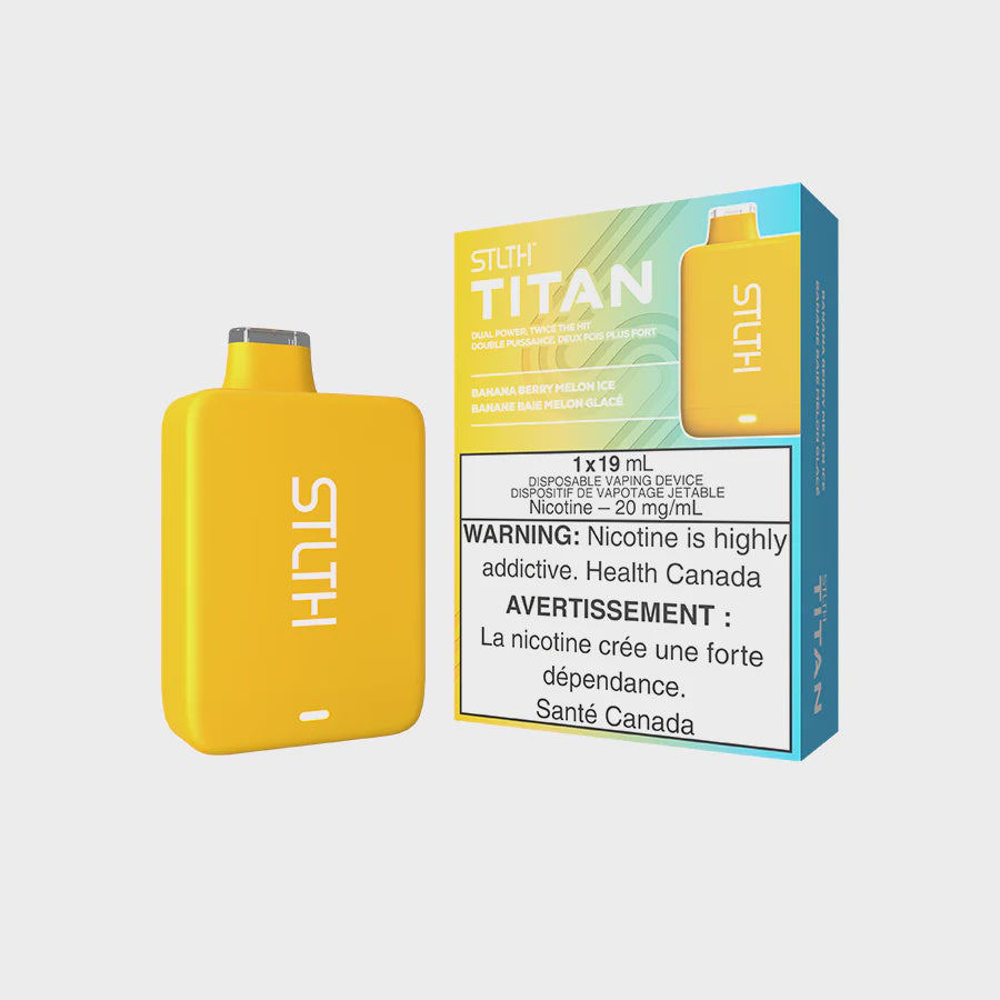 STLTH Titan Disposable Banana Berry Melon Ice 10000 Puffs 20mg