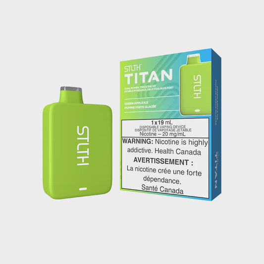 STLTH Titan Disposable Green Apple Ice 10000 Puffs 20mg