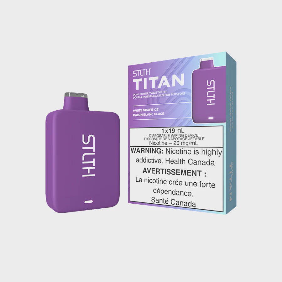 STLTH Titan Disposable White Grape Ice 10000 Puffs 20mg