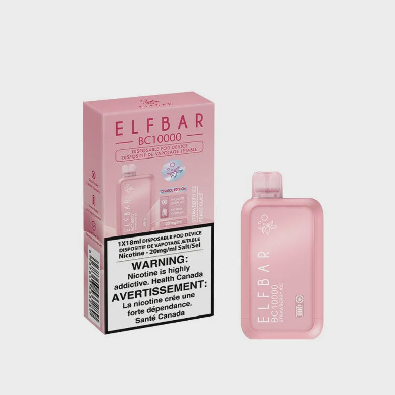 Elf Bar BC10000 Strawberry Ice 18mL 10000 Puffs 20mg