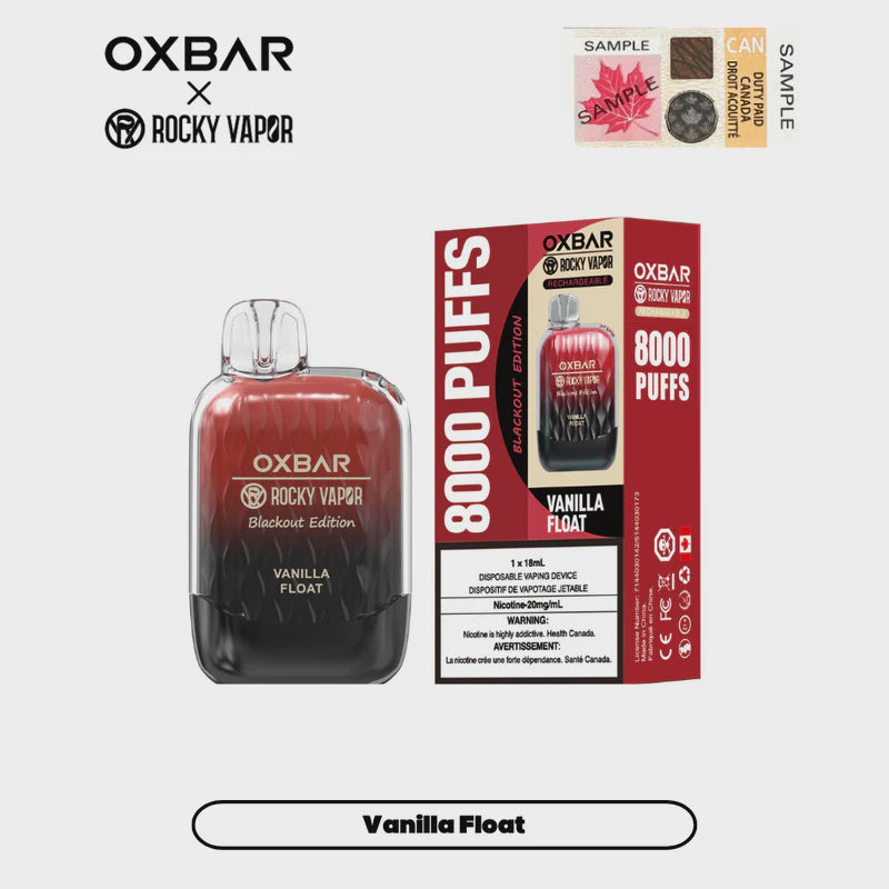 Rocky Vapor Oxbar G8000 Vanilla Classic Disposable 8000 Puffs 20mg