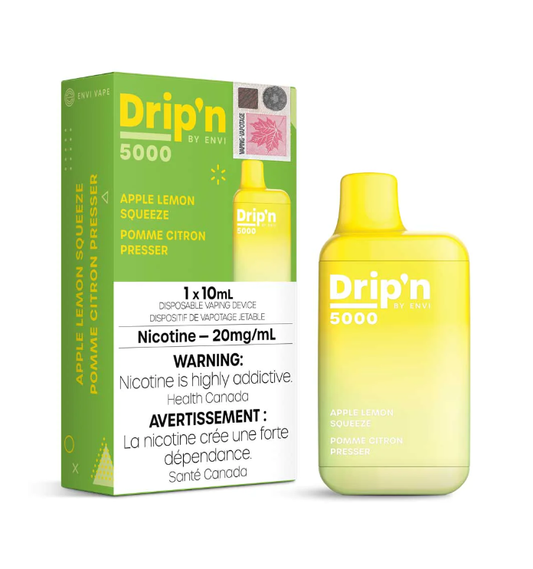 Drip'n By Envi Apple Lemon Squeeze 10mL 5000 Puffs 20 mg