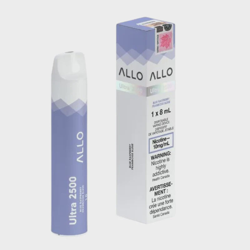 ALLO Ultra 2500 Blue Raspberry 8mL 2500 Puffs 10mg