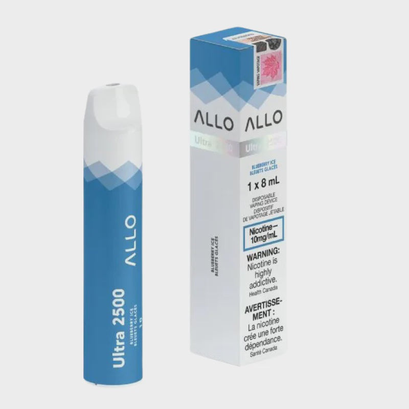 ALLO Ultra 2500 Blueberry Ice 8mL 2500 Puffs 10mg