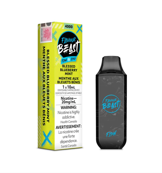 Flavour Beast Blessed Blueberry Mint Flow Iced 10ml 5000 Puffs 20mg