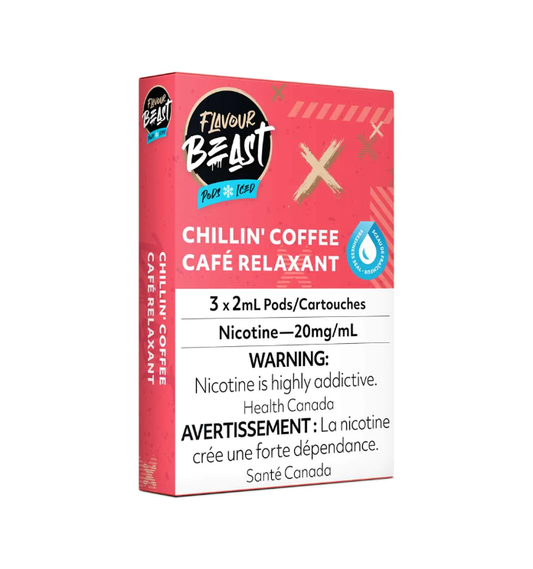 Flavour Beast Chillin' Coffee Pods Iced 3 x 2mL 20mg