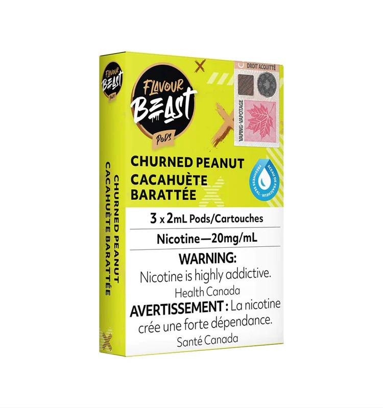 Flavour Beast Churned Peanut Pods 3 x 2mL 20mg