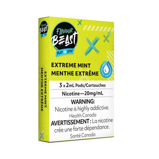 Flavour Beast Extreme Mint Iced Pods Iced 3 x 2mL 20mg