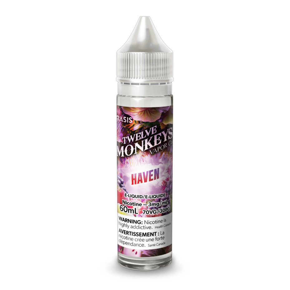 Twelve Monkeys Haven E-Liquid 60mL 3 mg