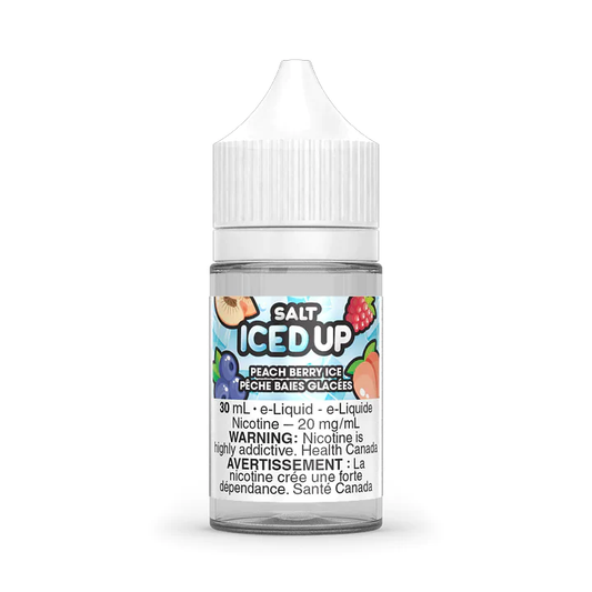 Iced Up Peach Berry Ice E-Liquid Bold 50 30mL 20 mg
