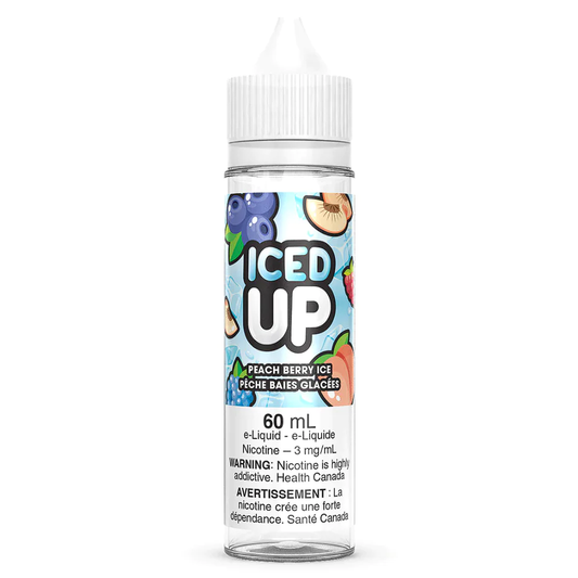 Iced Up Peach Berry Ice E-Liquid 60mL 6 mg