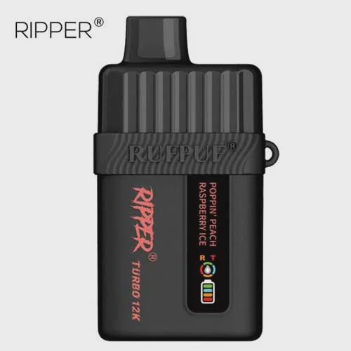 Ripper Turbo 12K Poppin' Peach Raspberry Ice 18ml 12000 Puffs 20mg