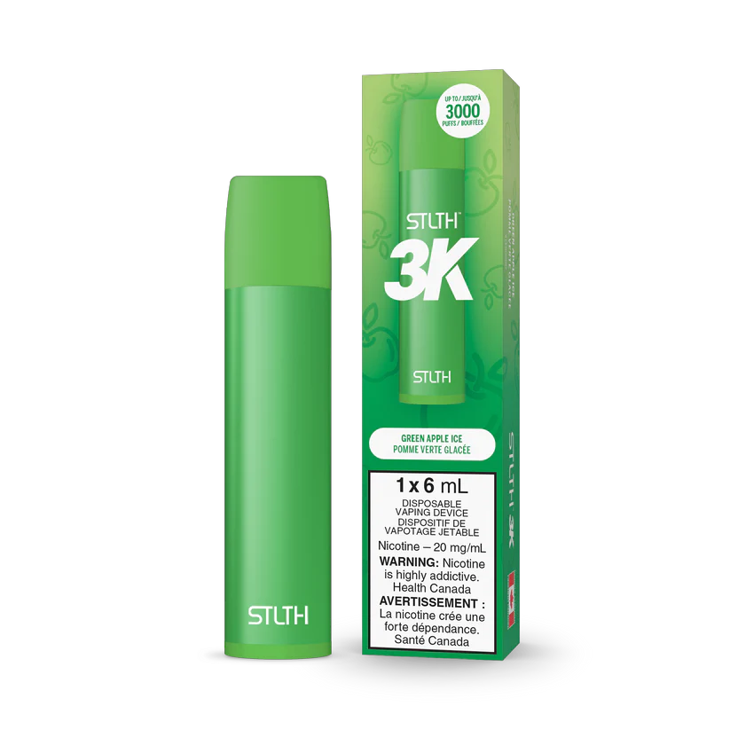 STLTH 3K Green Apple Ice 6mL 3000 Puffs 20mg