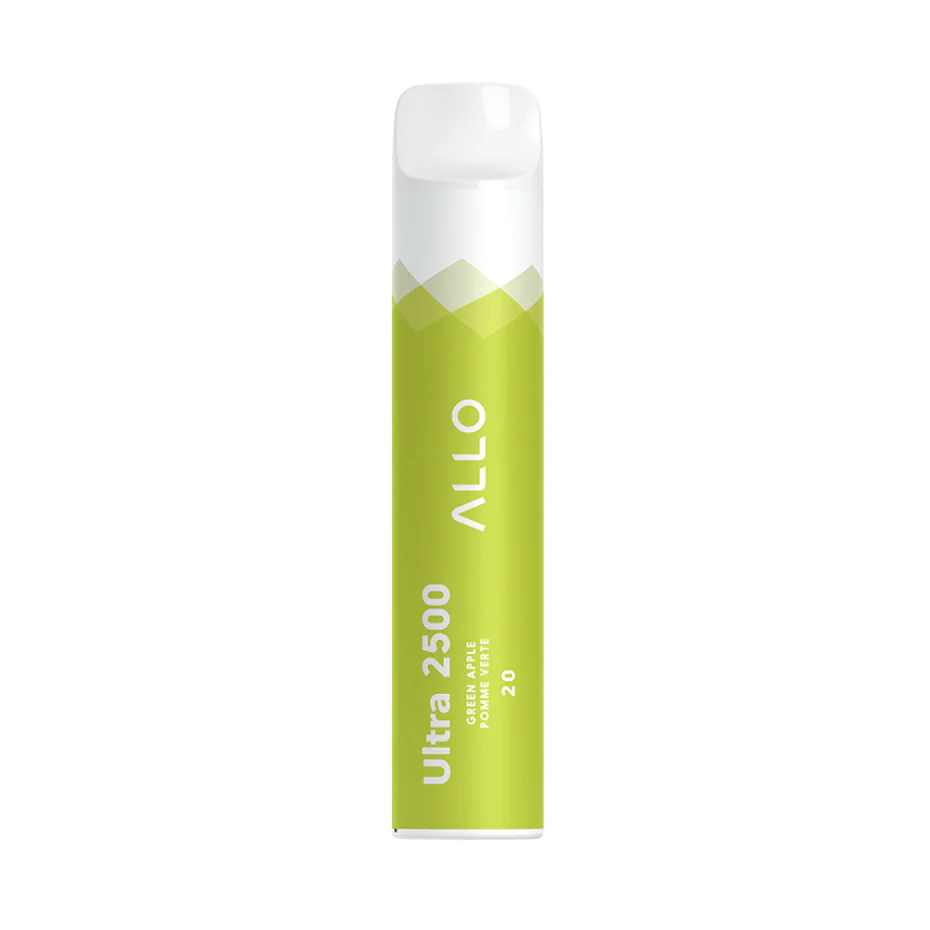 ALLO Ultra 2500 Green Apple 10mL 2500 Puffs 20mg