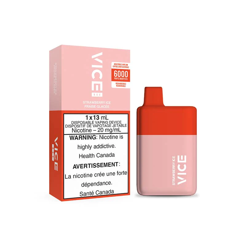 Vice Box Strawberry Ice 13mL 6000 Puffs 20mg