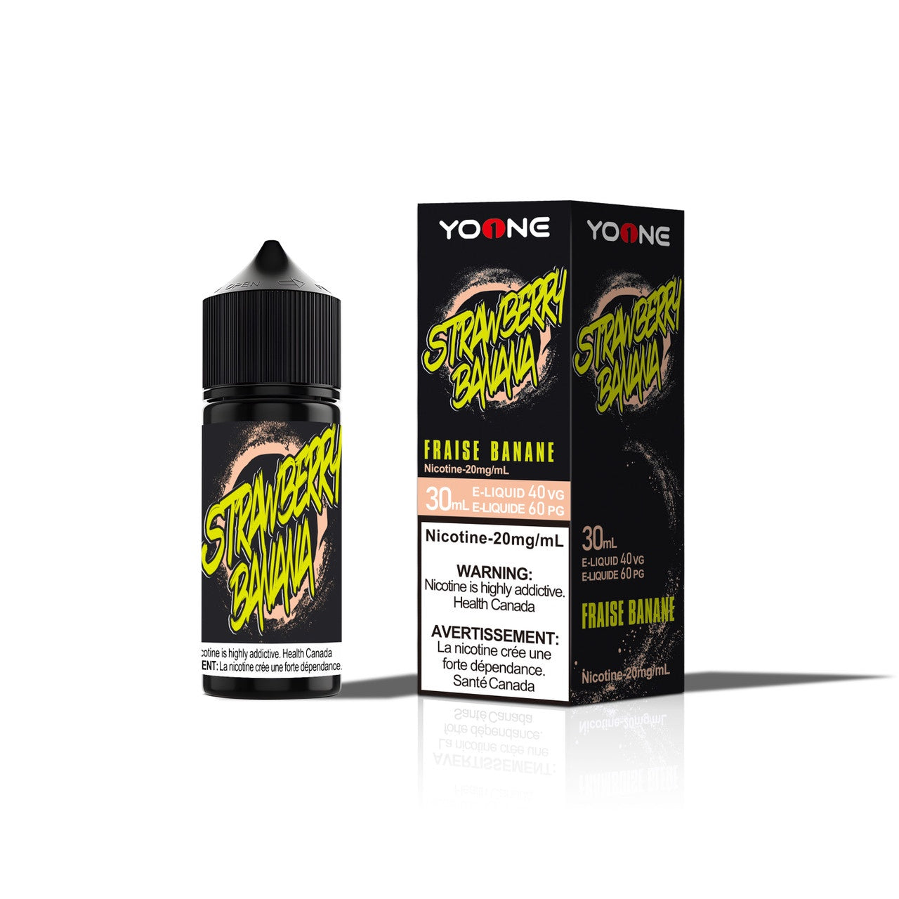 Yoone E-Liquid Strawberry Banana 60PG/40VG 30 mL 20mg